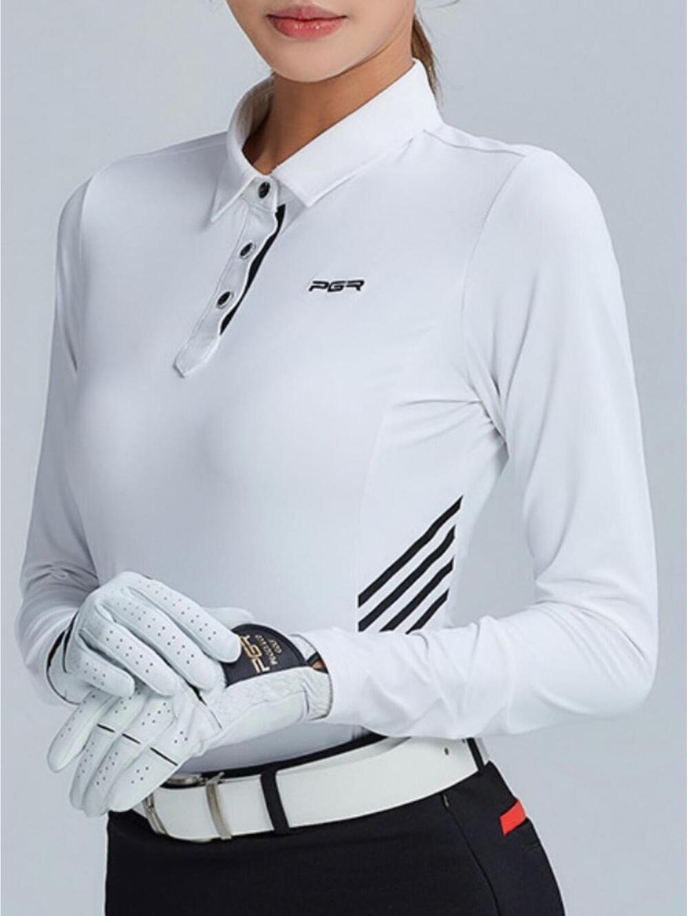 PGR Golf / Long Sleeve Collared Shirt GT-4237 / White XL